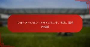 Iフォーメーション：アラインメント、利点、選手の役割