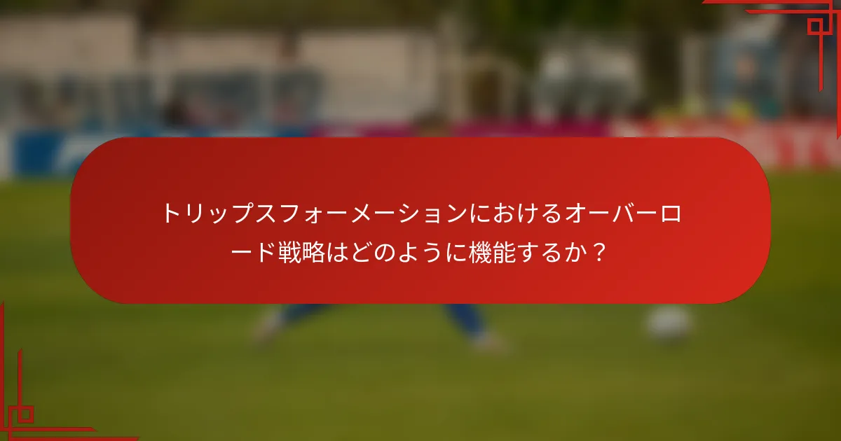 トリップスフォーメーションにおけるオーバーロード戦略はどのように機能するか？